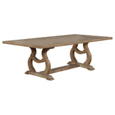 Brockway 104-inch Extension Leaf Dining Table Antique Java